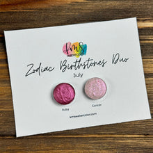 Load image into Gallery viewer, July Zodiac Birthstone Duo