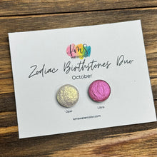 Load image into Gallery viewer, October Zodiac Birthstone Duo